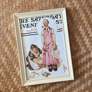 Vintage Tailor Saturday Evening Post Framed Print